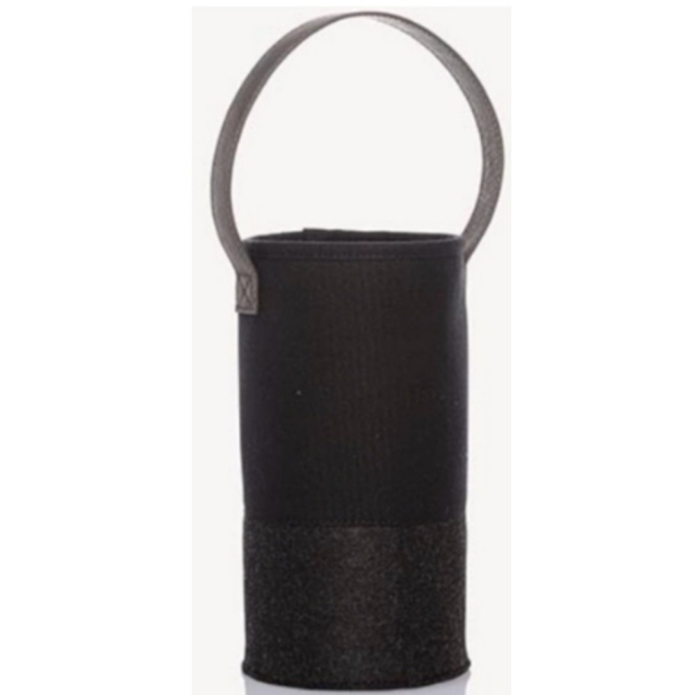 THIRTY-ONE‎ Felt Wine And Gift Bag Black with brushed Graphite Retired New